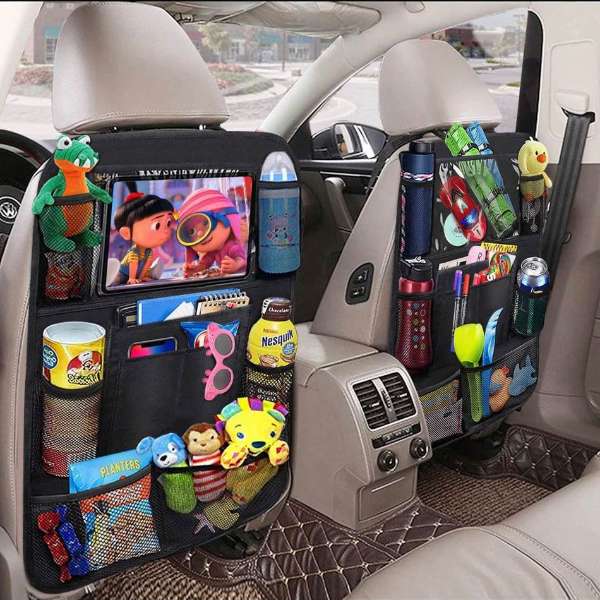 Backseat Car Organiser<br><b style="color: #03236a;">JBAU1081</b><br><b style="color: #03236b;">Lots of Pockets</b>