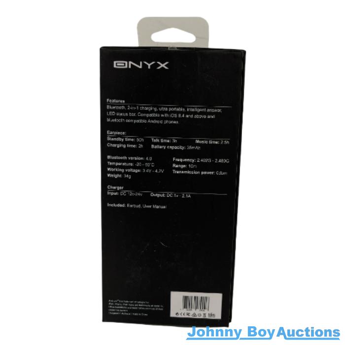 Onyx Cruzr2 Bluetooth Headset<br><br><b style="color: #03236b;">JBAU1070</b><br><br><b style="color: #03236b;">RRP $99</b>