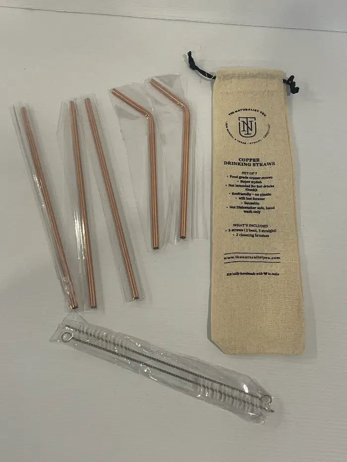 Copper Drinking Straws<br><b style="color: #03236a;">JBAU1000</b>