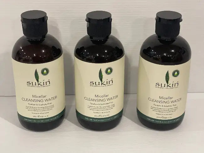 Sukin Micellar Cleansing Waters<br><b style="color: #03236a;">JBAU929</b><br><b style="color: #03236a;">Lot of 3</b>